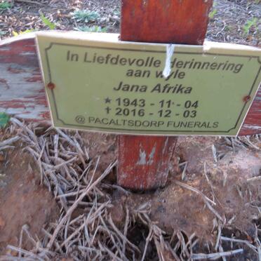 AFRIKA Jana 1943-2016