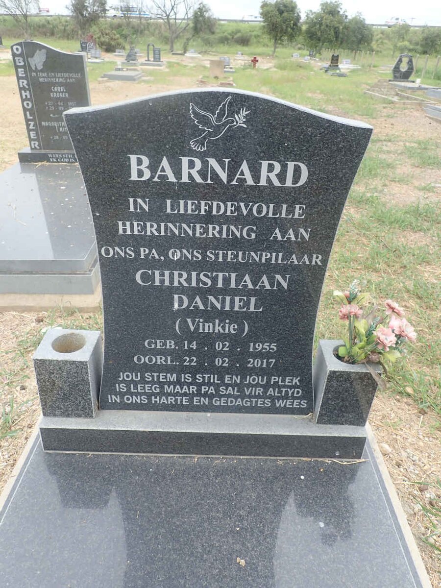 BARNARD Christiaan Daniel 1955-2017