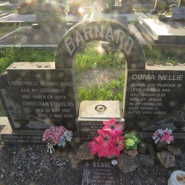 BARNARD Christian Lourens 1919-1969 &amp; Nellie