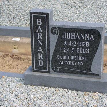 BARNARD Johanna 1928-2003