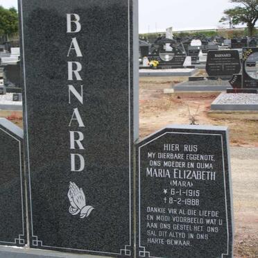 BARNARD Maria Elizabeth 1915-1988