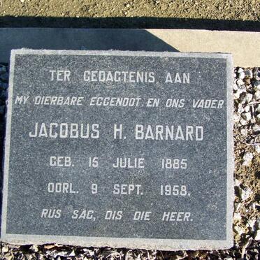 BARNARD Jacobus H. 1885-1958