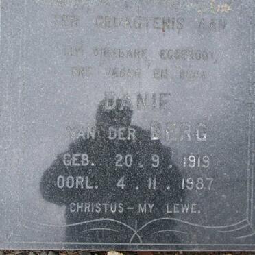 BERG Danie, van der 1919-1987