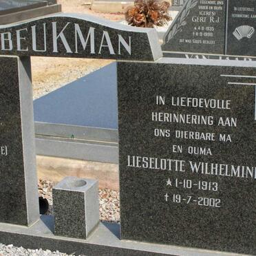BEUKMAN Christoffel 1915-1990 & Lieselotte Wilhelmine 1913-2002 _2