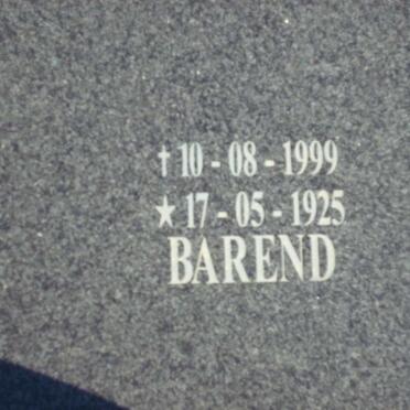 BENEKE Barend 1925-1999