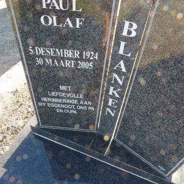 BLANKEN Paul Olaf 1924-2005