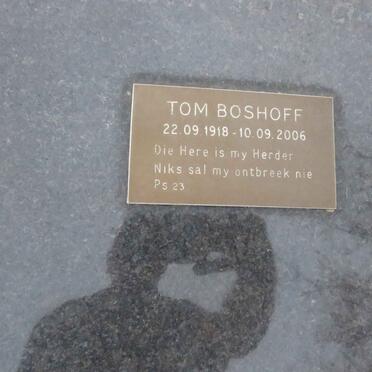 BOSHOFF Tom 1918-2006