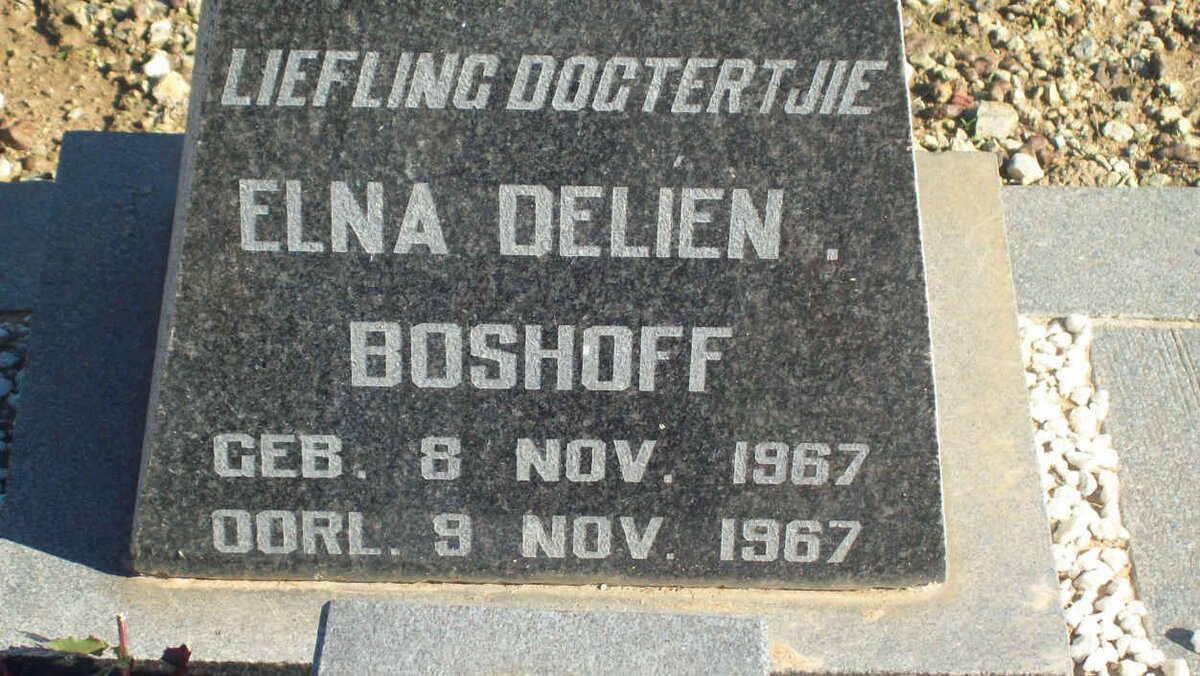 BOSHOFF Elna Delien 1967-1967