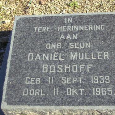 BOSHOFF Daniel Muller 1939-1965