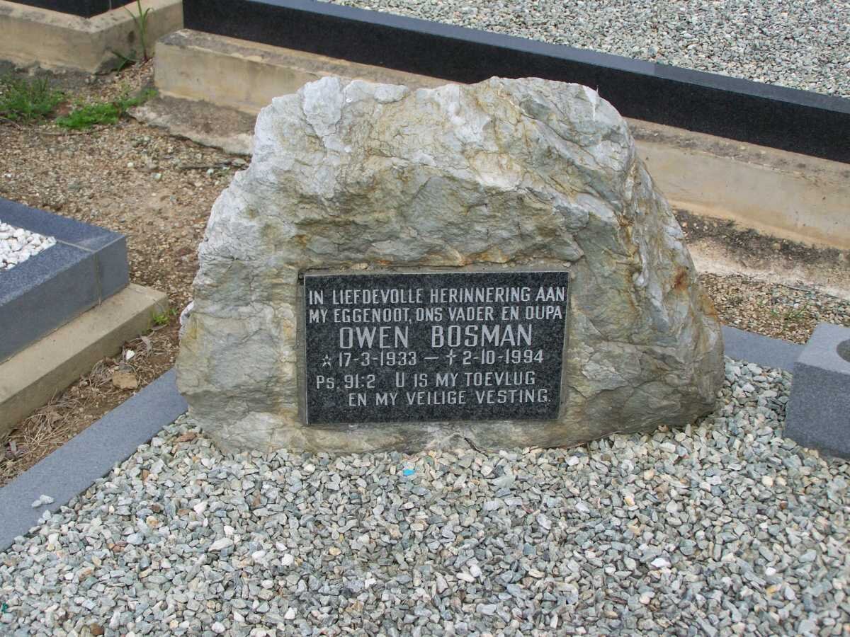 BOSMAN Owen 1933-1994