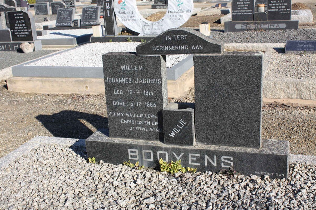 BOOYENS Willem Johannes Jacobus 1915-1965