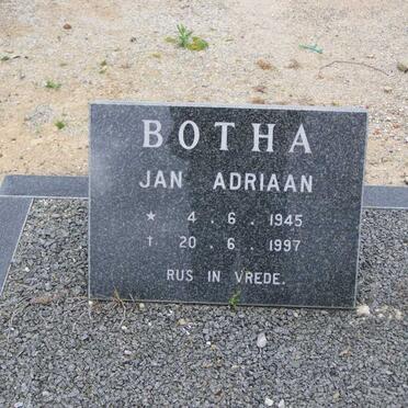 BOTHA Jan Adriaan 1945-1987