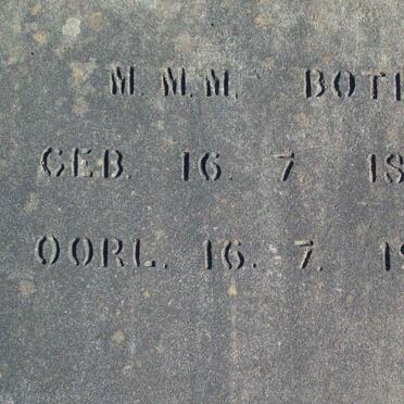 BOTHA M.M.M. 1890-1970