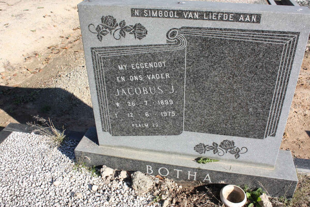 BOTHA Jacobus J. 1899-1975