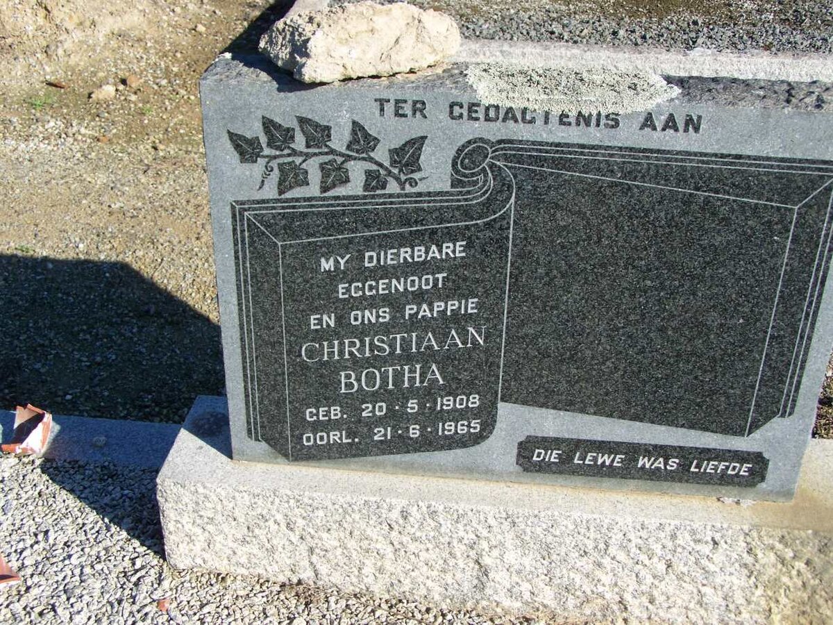 BOTHA Christiaan 1908-1965