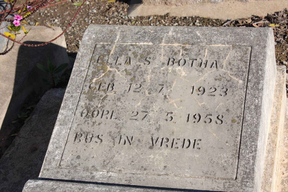 BOTHA Ella S. 1923-1958