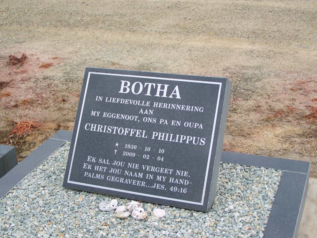 BOTHA Christoffel Philippus 1930-2009