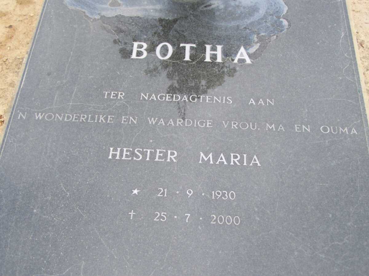 BOTHA Hester Maria 1930-2000