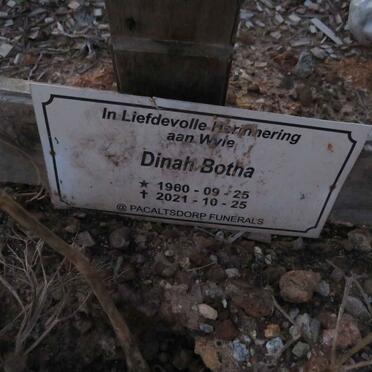 BOTHA Dinah 1960-2021