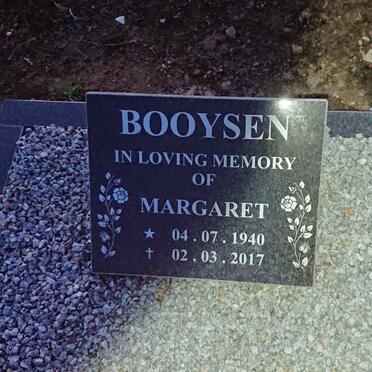BOOYSEN Margaret 1940-2017