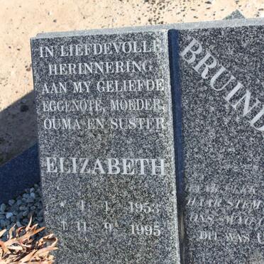 BRUINDERS Elizabeth 1953-1995