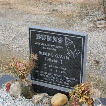 BURNS Romeo Gavin 1975-2001