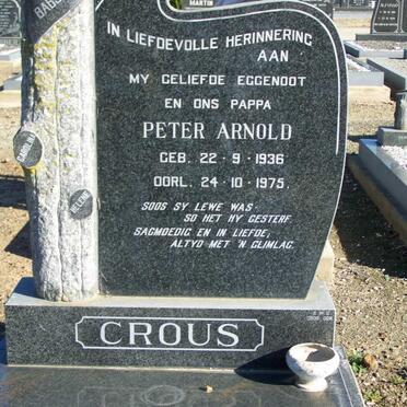 CROUS Peter Arnold 1936-1975