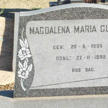 CLUR Magdalena Maria 1905-1988