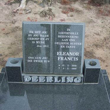 DEERLING Eleanor Francis 1930-1998