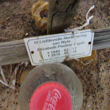 ESPIN Elizabeth Paulina 1940-2018