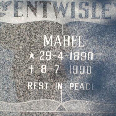 ENTWISLE Mabel 1890-1990