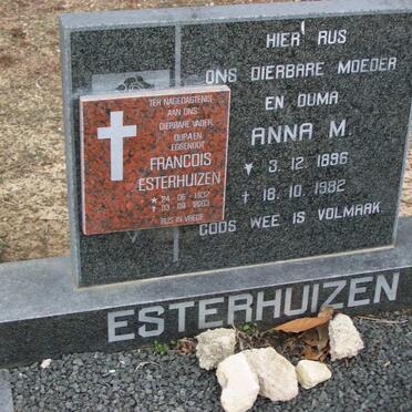 ESTERHUIZEN Francois 1932-2003 :: ESTERHUIZEN Anna 1896-1982