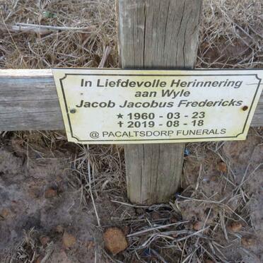 FREDERICKS Jacob Jacobus 1960-2019