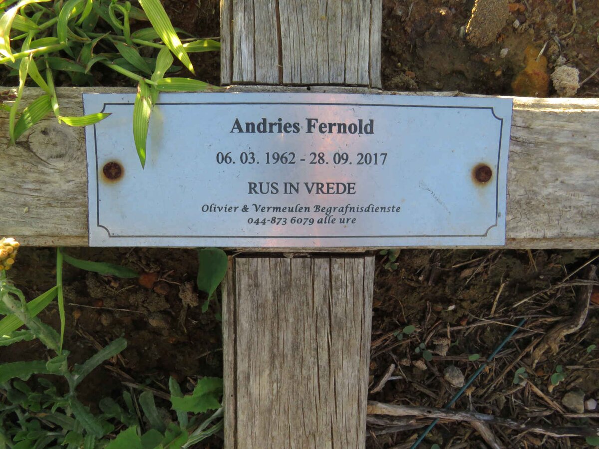 FERNOLD Andries 1962-2017