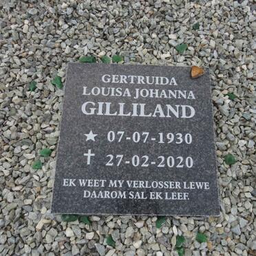 GILLILAND Gertruida Louisa Johanna 1930-2020