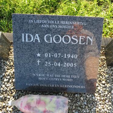 GOOSEN Ida 1940-2005