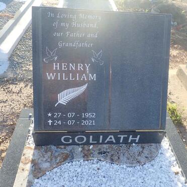 GOLIATH Henry William 1952-2021