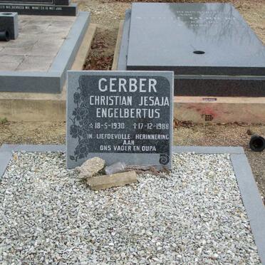 GERBER Christian Jesaja Engelbertus 1930-1988