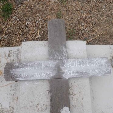 GORDON Christina 1925-2000
