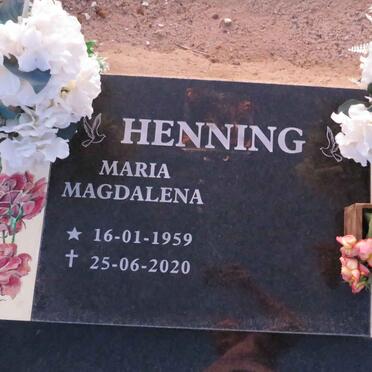 HENNING Maria Magdalena 1959-2020