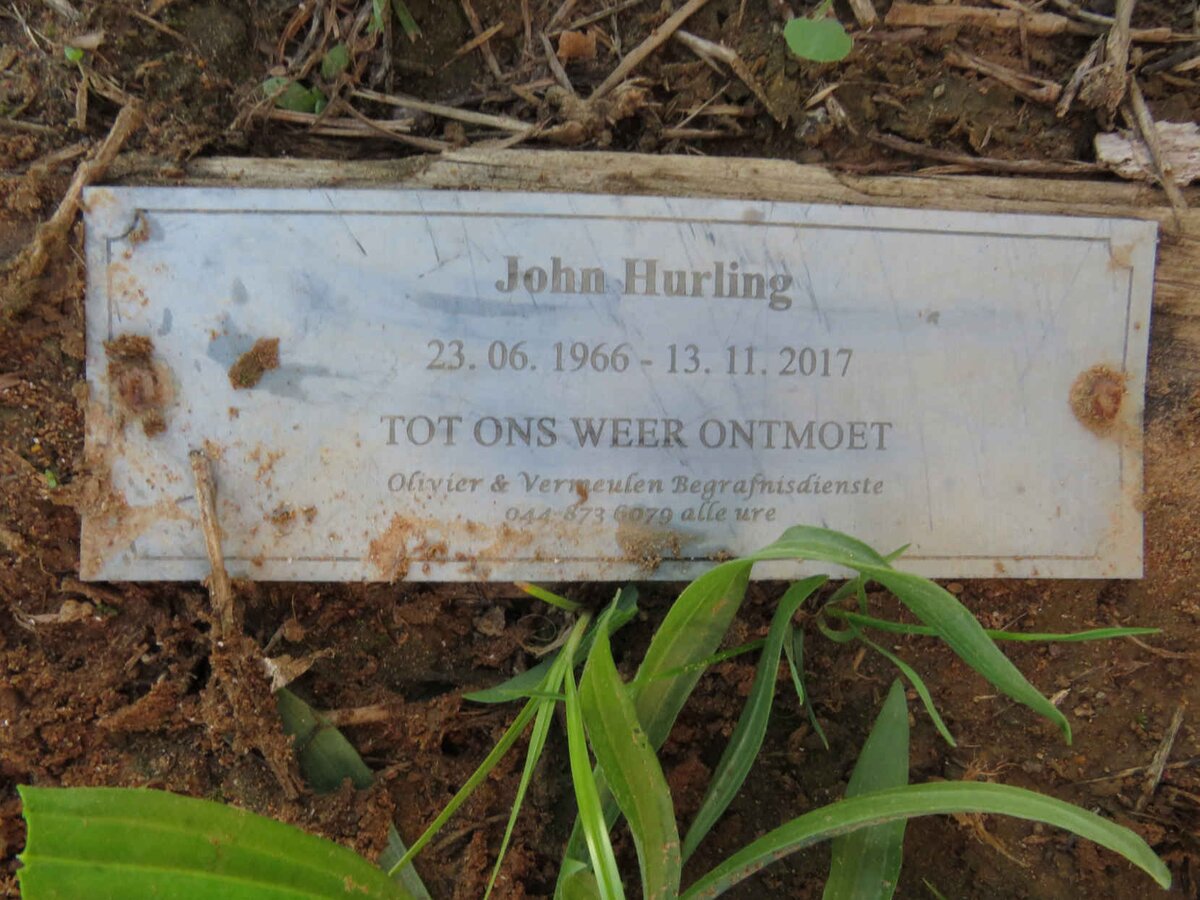 HURLING John 1966-2017