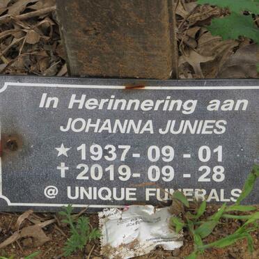 JUNIES Johanna 1937-2019