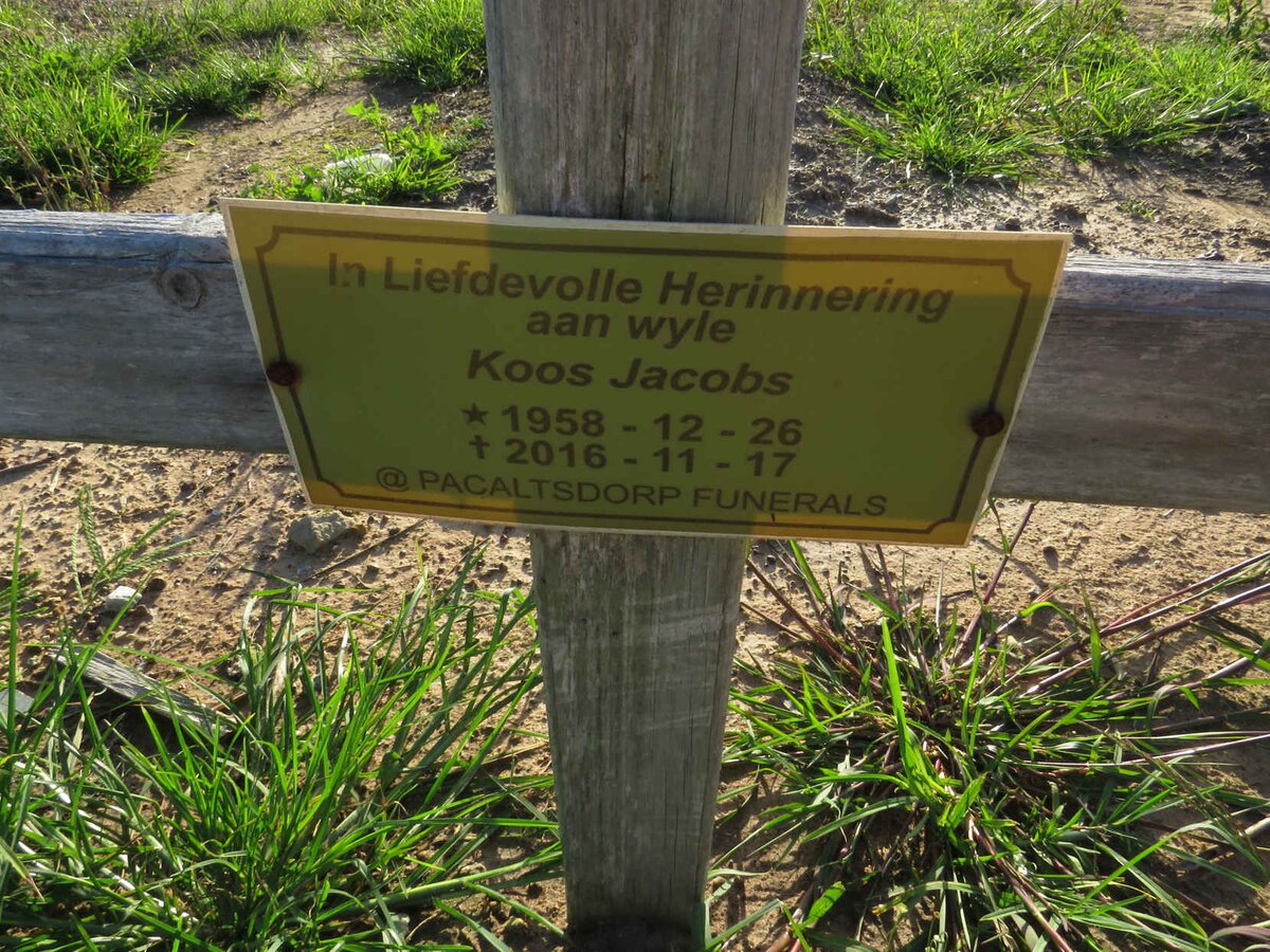 JACOBS Koos 1958-2016