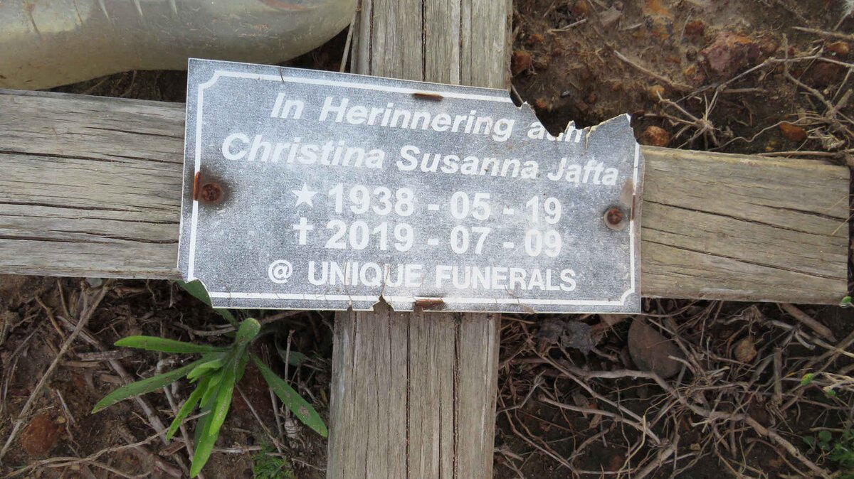 JAFTA Christina Susanna 1938-2019