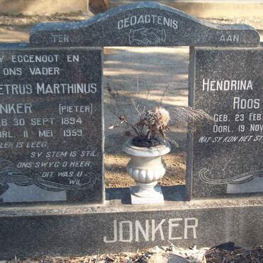JONKER Petrus Marthinus 1894-1959 &amp; Hendrina Maria ROOS 1905-1991