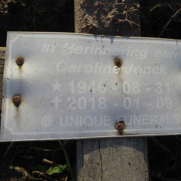 JONCK Caroline 1946-2018