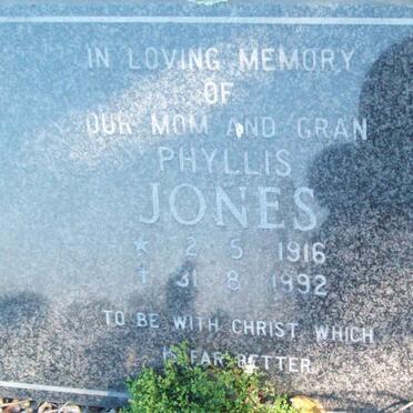 JONES Phyllis 1916-1992