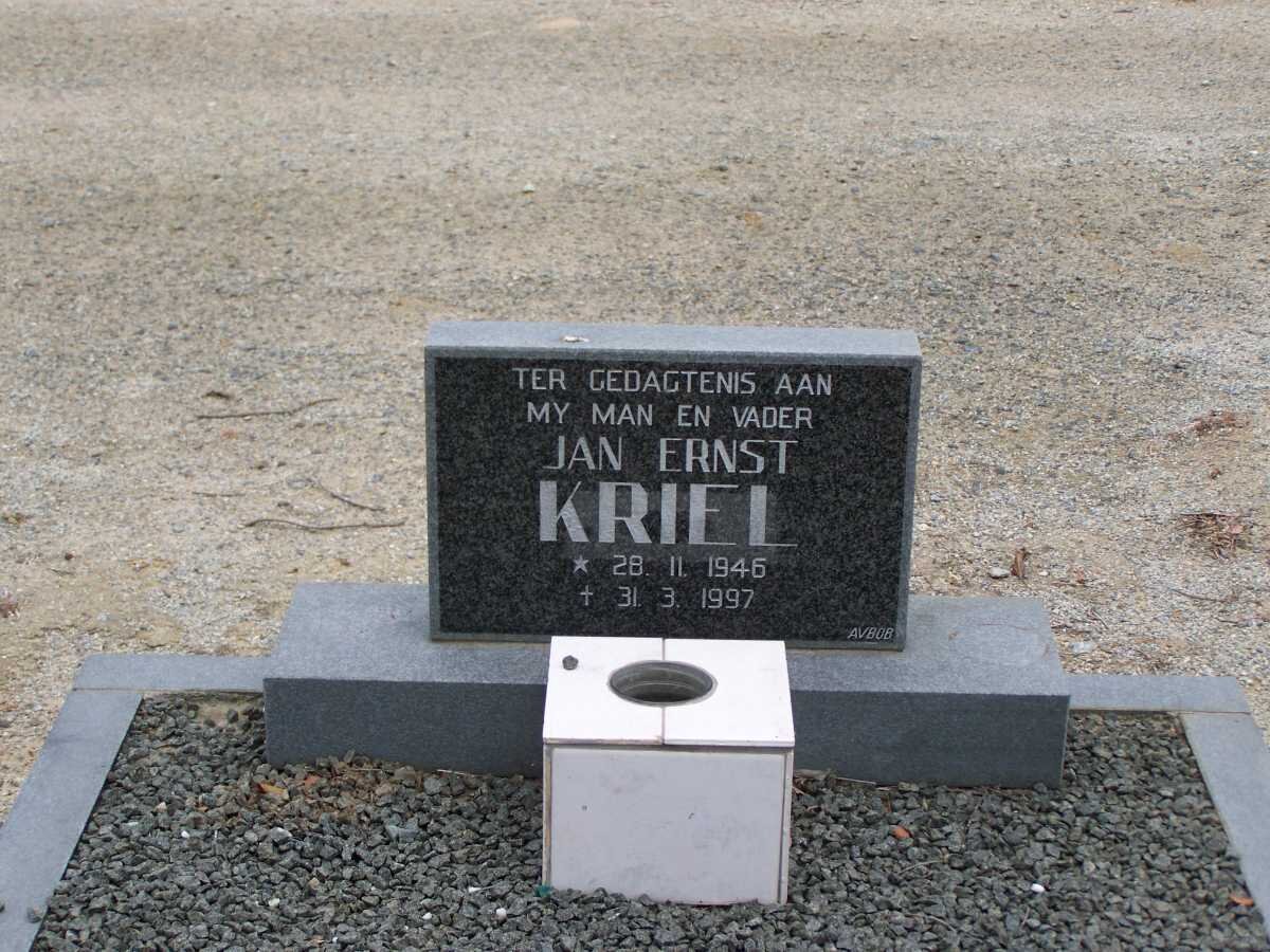 KRIEL Jan Ernst 1945-1997