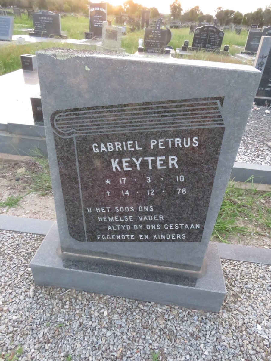 KEYTER Gabriel Petrus 1910-1978 