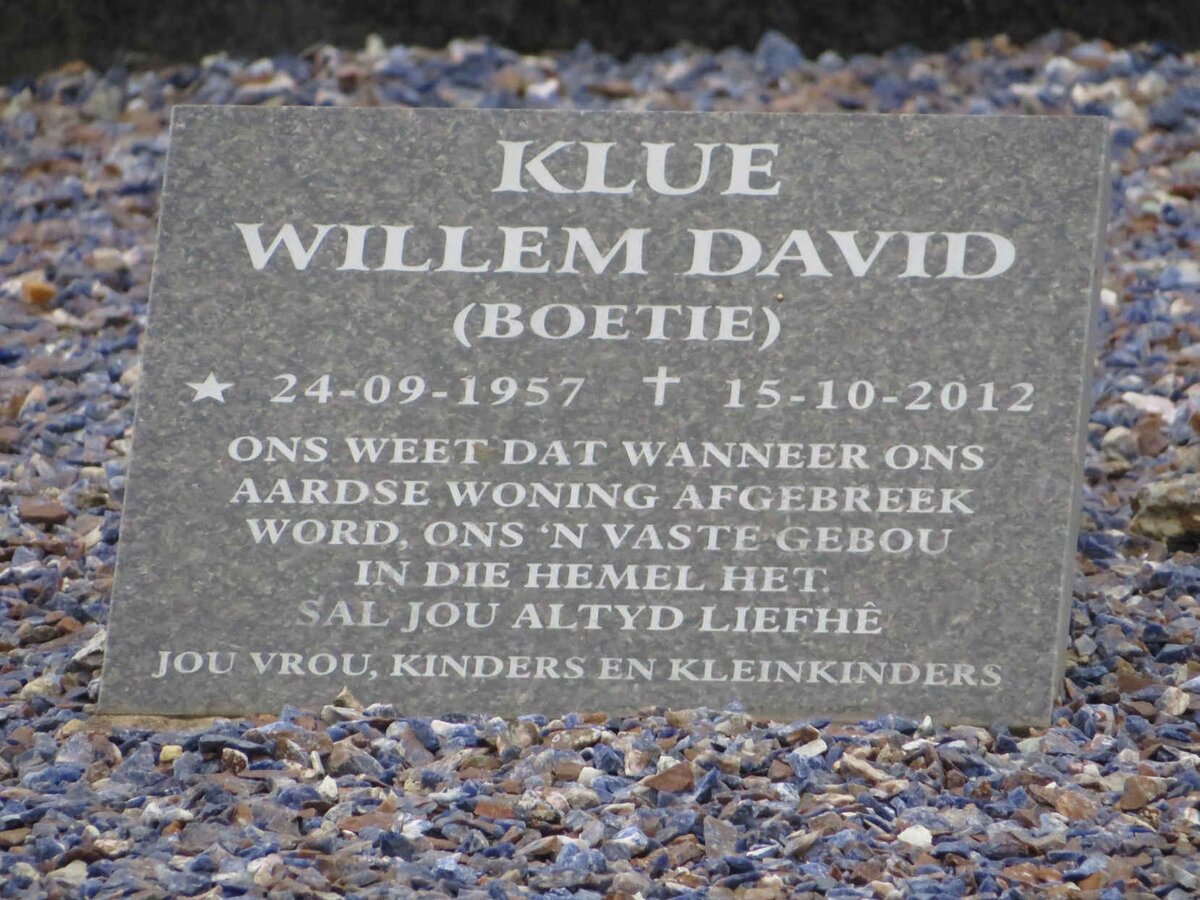 KLUE Willem David 1957-2012